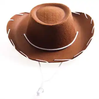 Walmart Beugl Unisex Clearance Non Woven Fabric Cowboy Hat, Brown offer