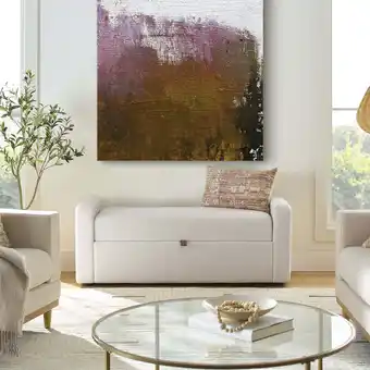 Walmart Better Homes & Gardens Springwood Storage Bench, Cream offer