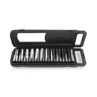 Walmart HART 11-Piece 1/2-inch Drive Metric Deep Socket Set, with Storage Case, Chrome Finish offer