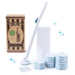 Walmart Eyliden Toilet Bowl Brush and Holder Kit 15 Disposable Scrubber, Wall Mount offer