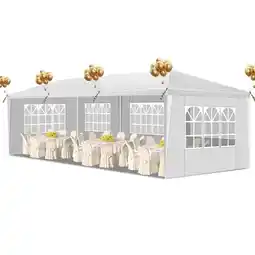 Walmart Ktaxon 10'x30' Canopy Tent Wedding Partywith Removable 5 Sidewall White offer