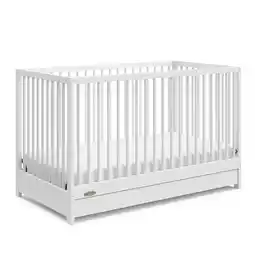 Walmart Graco Teddi 5-in-1 Convertible Baby Crib with Drawer, White offer