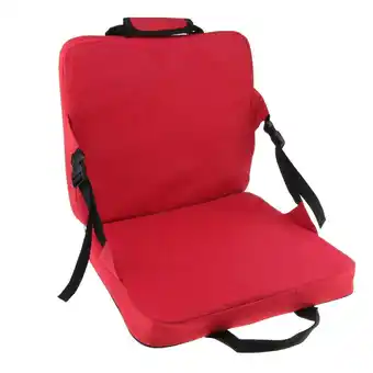 Walmart Portable Stadium Seat Cushion with Backs Folding Bleacher Seats Cushion red offer