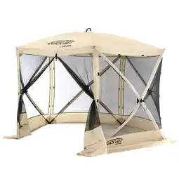 Walmart CLAM Quick-Set 9 x 9 Foot Venture Portable Outdoor Canopy Shelter, Tan offer