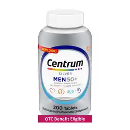 Walmart Centrum Silver Mens 50 Plus Multivitamin With Vitamin B & D3, 200 Count offer