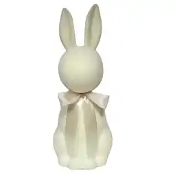 Walmart Easter White Flocked Bunny Decoration, 27 in, by Way To Celebrate offer