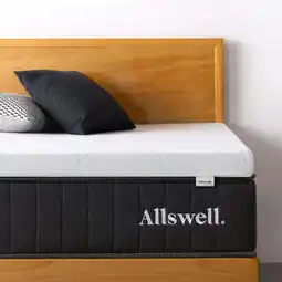 Walmart Allswell 3 Covered Memory Foam Mattress Topper, Full offer