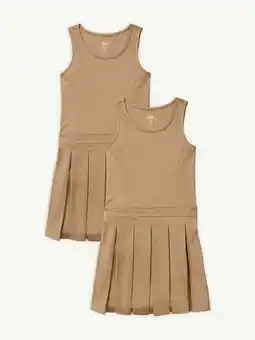 Walmart Justice Girls Uniform Ponte Knit Jumper, 2-Pack, Sizes XS-XLP offer