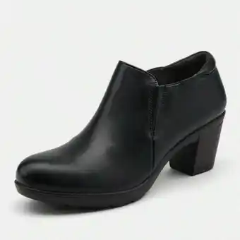 Walmart Pennysue Women's Ankle Boots Black Low Chunky Stacked Heel booties 8M offer