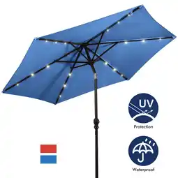 Walmart Topbuy 8' Blue Octagon Market Patio Umbrellas, UV Resistant offer