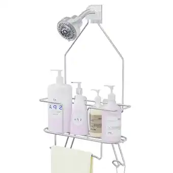 Walmart TreeLen Hanging Metal Shower Caddy over Shower Head, Rustproof Bathroom Organizer offer