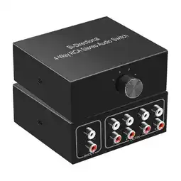 Walmart Zeiwohndc 4-Way RCA Stereo Bidirectional Switchers for DVD Stereo Speaker CD Player offer
