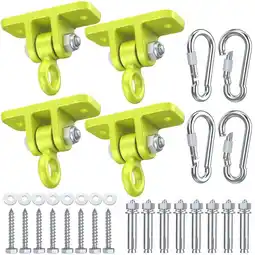 Walmart Heavy-Duty Swingset Hardware with Locking Hooks for Porch, Patio, Playground Indoor/Outdoor (4-Pack) offer