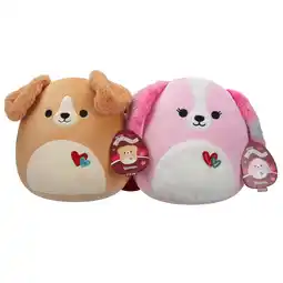 Walmart Squishmallows 8 inch Stevon the Retriever + 8 inch Beemie the Dog Child's Valentine Plush 2-Pack offer