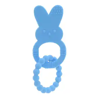 Walmart Peeps Bunny Silicon Baby Teether, Blue offer