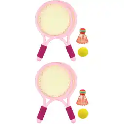 Walmart Hemoton 2 Sets Portable Kids Badminton Racket Toy Badminton Training Leisure Toys offer