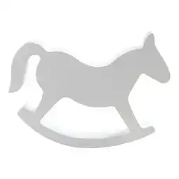 Walmart Recardis Small Wooden Rocking Horse Wedding Home Decor Kids Toys White offer