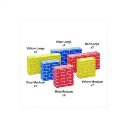 Walmart Bankers Box At Play Cardboard Building Block, Corrugated Board, Assorted, 40/Pack offer