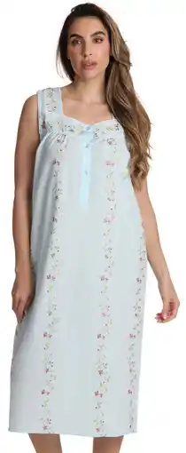 Walmart Dreamcrest Sleeveless Seersucker Gowns 6510-BLU-S offer