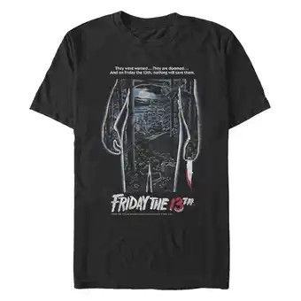 Walmart Men's Friday the 13th Shadow Movie Poster Graphic T-Shirt offer