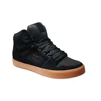Walmart DC Men's Pure High-top Wc Skate Shoe BLACK/GUM offer