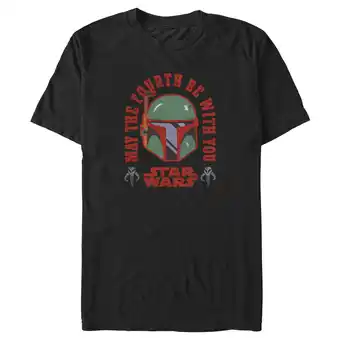 Walmart Men's Star Wars Boba Fett May the Fourth Be With You Graphic Tee Black Medium offer