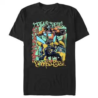 Walmart Men's Transformers: Rise of the Beasts Graffiti Poster Graphic Tee Black 3X Large offer