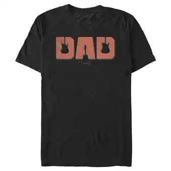Walmart Men's Fender Father's Day Dad Logo Graphic Tee Black Small offer