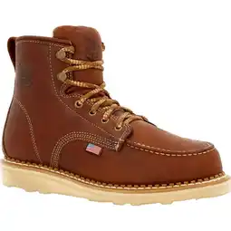 Walmart Georgia Boot Wedge Moc Toe Work Boot Size 8.5(M) offer