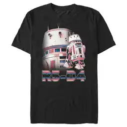 Walmart Men's Star Wars: The Mandalorian R5-D4 Portrait Graphic Tee Black Small offer