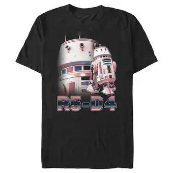 Walmart Men's Star Wars: The Mandalorian R5-D4 Portrait Graphic Tee Black Small offer