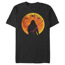 Walmart Men's Star Wars: The Force Awakens Halloween Kylo Ren Moon Graphic Tee Black Small offer