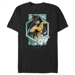 Walmart Men's Aquaman and the Lost Kingdom Floral Portrait Graphic Tee Black X Large offer