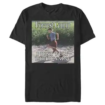 Walmart Men's Forrest Gump I Just Felt Like Running Graphic Tee Black Small offer