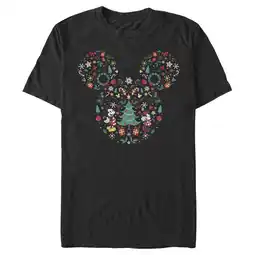 Walmart Men's Mickey & Friends Christmas Silhouette Graphic Tee Black Large offer