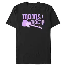 Walmart Men's Fender Moms Rock Purple Guitar Graphic Tee Black Large offer