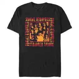 Walmart Men's Stranger Things Orange Group Shot Boxed Up Graphic T-Shirt offer