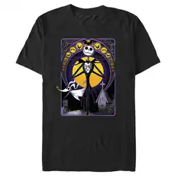 Walmart Men's The Nightmare Before Christmas Jack Spooky Card Graphic Tee Black 3X Large offer