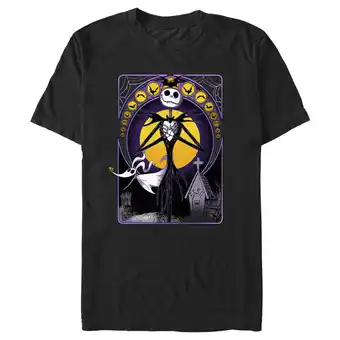 Walmart Men's The Nightmare Before Christmas Jack Spooky Card Graphic Tee Black 3X Large offer
