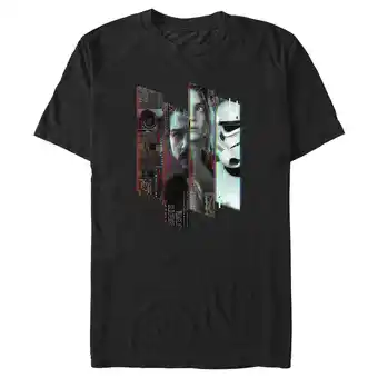 Walmart Men's Star Wars: Andor Heroes and Villains Glitched Graphic Tee Black Large offer