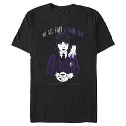 Walmart Men's Wednesday We All Have a Dark Side Graphic Tee Black 2X Large offer