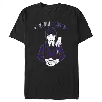 Walmart Men's Wednesday We All Have a Dark Side Graphic Tee Black 2X Large offer