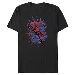 Walmart Men's Spider-Man: Across the Spider-Verse 2099 Spider-Man Logo Graphic Tee Black Small offer