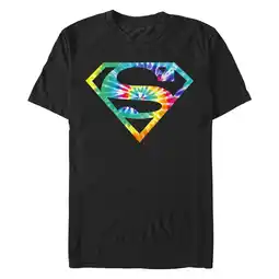 Walmart Men's Superman Tie-Dye Classic Logo Graphic T-Shirt offer