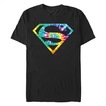 Walmart Men's Superman Tie-Dye Classic Logo Graphic T-Shirt offer