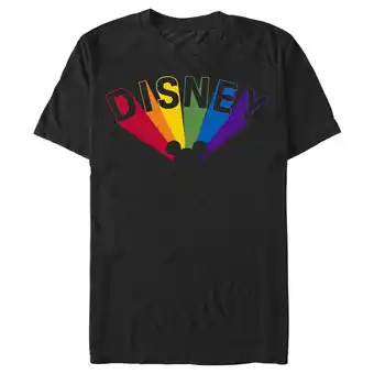 Walmart Men's Mickey & Friends Rainbow Ears Logo Graphic Tee Black Medium offer
