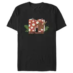 Walmart Men's MTV Mushroom Logo Graphic Tee Black Medium offer