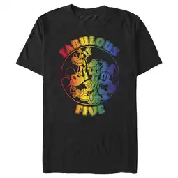 Walmart Men's Mickey & Friends Fabulous Five Graphic Tee Black Small offer