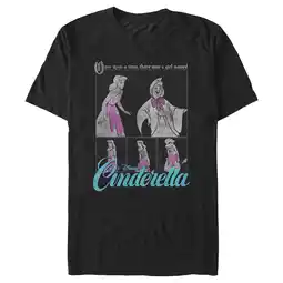 Walmart Men's Cinderella Once Upon a Time Scene Graphic Tee Black X Large offer
