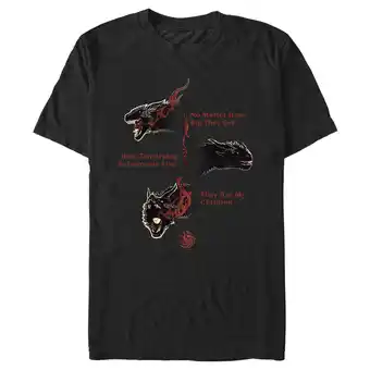 Walmart Men's Game of Thrones Dragons No Matter What They are my Children Graphic Tee Black 3X Large offer